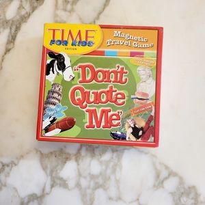 Time For Kids Don't Quote Me Magnetic Travel Game